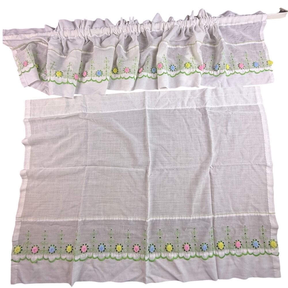 Vintage JC Penny cafe curtain sets
